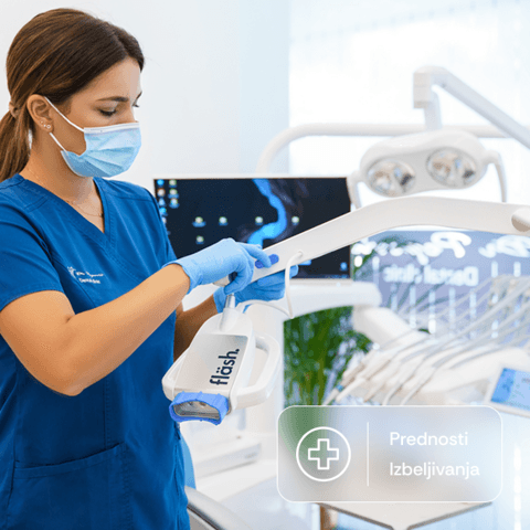 stomatoloski pregled sa odredivanjem zeljene beline zuba